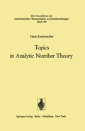 Cover: Topics in Analytic Number Theory - Springer