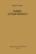 Cover: Stability of Fluid Motions I - Springer