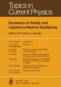 Cover: Dynamics of Solids and Liquids by Neutron Scattering - Springer