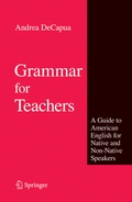 Cover: Grammar for Teachers - Springer