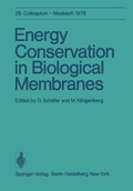 Cover: Energy Conservation in Biological Membranes - Springer