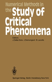 Enlarge image Cover: Numerical Methods in the Study of Critical Phenomena - Springer