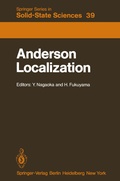 Cover: Anderson Localization - Springer