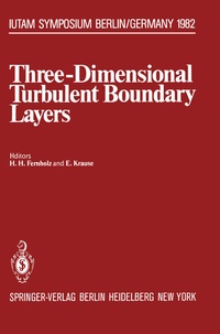 Abbildung von: Three-Dimensional Turbulent Boundary Layers - Springer