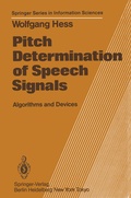 Cover: Pitch Determination of Speech Signals - Springer