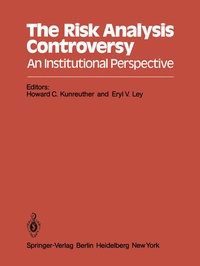 Enlarge image Cover: The Risk Analysis Controversy - Springer