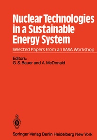 Enlarge image Cover: Nuclear Technologies in a Sustainable Energy System - Springer