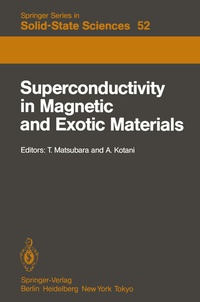 Abbildung von: Superconductivity in Magnetic and Exotic Materials - Springer