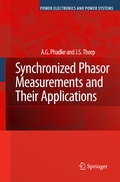 Cover: Synchronized Phasor Measurements and Their Applications - Springer