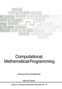 Enlarge image Cover: Computational Mathematical Programming - Springer