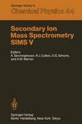Cover: Secondary Ion Mass Spectrometry SIMS V - Springer