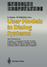 Enlarge image Cover: User Models in Dialog Systems - Springer