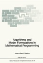 Cover: Algorithms and Model Formulations in Mathematical Programming - Springer