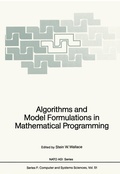 Cover: Algorithms and Model Formulations in Mathematical Programming - Springer