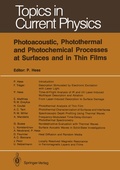 Cover: Photoacoustic, Photothermal and Photochemical Processes at Surfaces and in Thin Films - Springer
