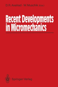 Enlarge image Cover: Recent Developments in Micromechanics - Springer