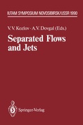 Cover: Separated Flows and Jets - Springer