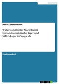 Cover: Widerstand hinter Stacheldraht - Nationalsozialistische Lager und SMAD-Lager im Vergleich - Grin Verlag
