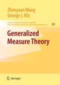 Cover: Generalized Measure Theory - Springer