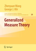 Cover: Generalized Measure Theory - Springer