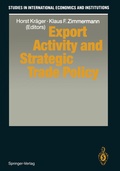 Cover: Export Activity and Strategic Trade Policy - Springer