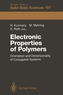 Cover: Electronic Properties of Polymers - Springer