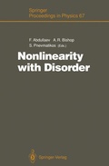 Cover: Nonlinearity with Disorder - Springer