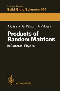 Enlarge image Cover: Products of Random Matrices - Springer