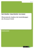 Cover: &Ouml;konomische Analyse der Auswirkungen des Bosman-Urteils - GRIN Verlag
