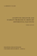 Cover: Asymptotic Behavior and Stability Problems in Ordinary Differential Equations - Springer