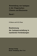 Cover: Bestimmung der Isotopenverteilung in markierten Verbindungen - Springer