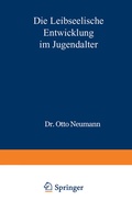 Cover: Die Leibseelische Entwicklung im Jugendalter - Springer