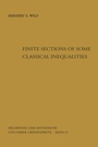 Cover: Finite Sections of Some Classical Inequalities - Springer