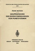 Cover: Gruppentheorie der Eigenschwingungen von Punktsystemen - Springer