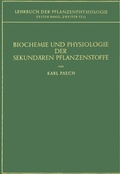 Cover: Biochemie und Physiologie der Sekund&auml;ren Pflanzenstoffe - Springer