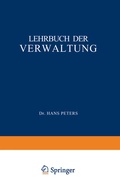 Cover: Lehrbuch der Verwaltung - Springer