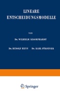 Cover: Lineare Entscheidungsmodelle - Springer
