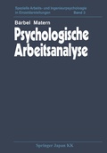 Cover: Psychologische Arbeitsanalyse - Springer