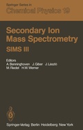 Cover: Secondary Ion Mass Spectrometry SIMS III - Springer