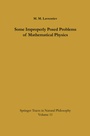 Cover: Some Improperly Posed Problems of Mathematical Physics - Springer