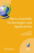 Cover: Micro-Assembly Technologies and Applications - Springer