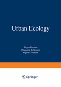 Cover: Urban Ecology - Springer