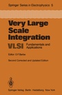 Cover: Very Large Scale Integration (VLSI) - Springer