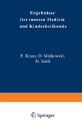 Cover: Ergebnisse der Inneren Medizin und Kinderheilkunde - Springer