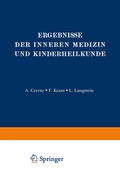 Cover: Ergebnisse der Inneren Medizin und Kinderheilkunde - Springer