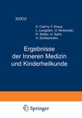 Cover: Ergebnisse der Inneren Medizin und Kinderheilkunde - Springer