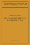 Cover: Die Wasserstoffionenkonzentration - Springer