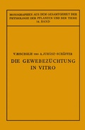 Cover: Die Gewebez&uuml;chtung in Vitro - Springer
