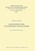 Cover: Geschichte der Volkswirtschaftslehre - Springer