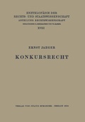 Cover: Konkursrecht - Springer